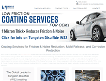 Tablet Screenshot of microsurfacecorp.com